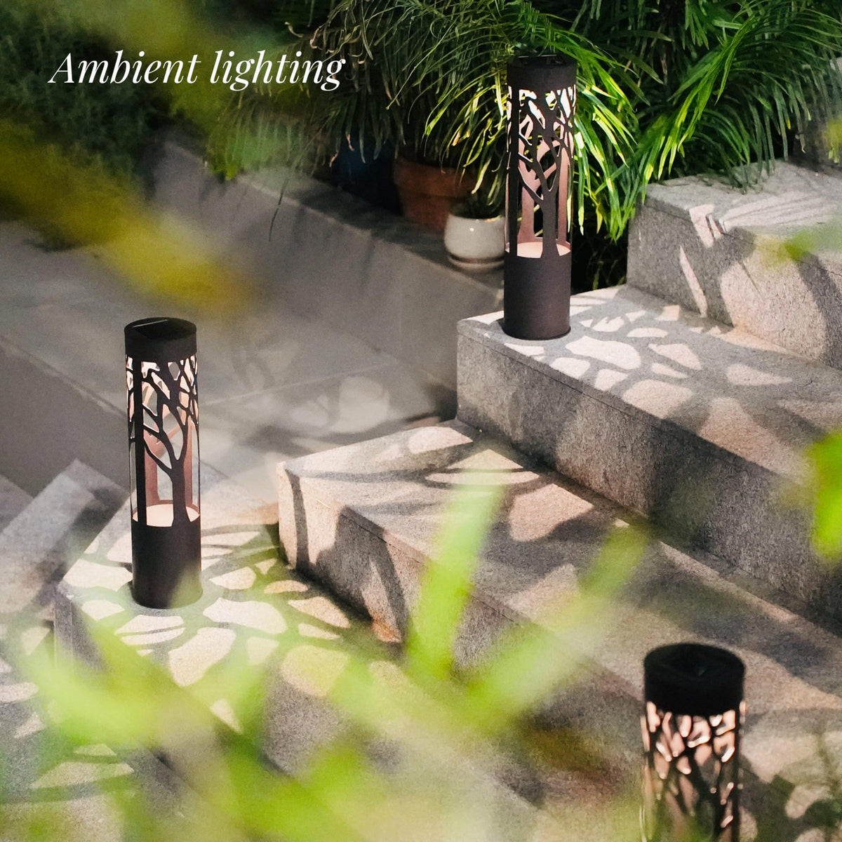 PUMPSUN waterproof outdoor light endures rain and winter, keeping paths lit.