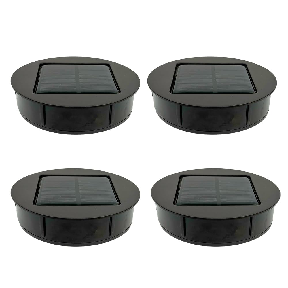 PUMPSUN replacement top housing 4-pack for easy solar light upgrades.