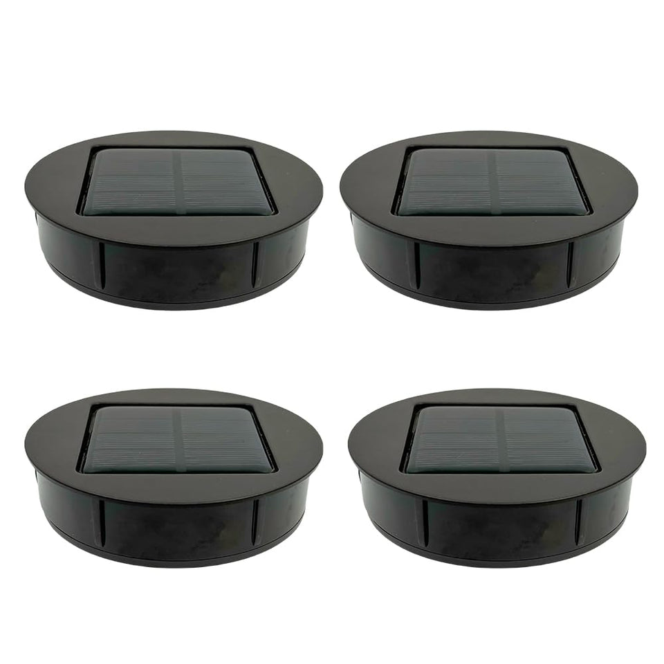PUMPSUN replacement top housing 4-pack for easy solar light upgrades.