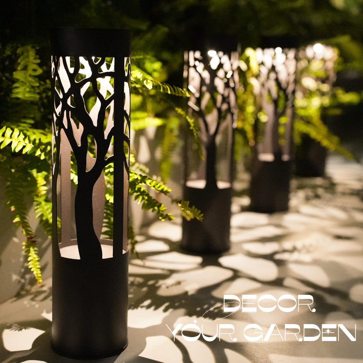 PUMPSUN warm-white LED walkway light brightening paths with inviting outdoor ambiance.
