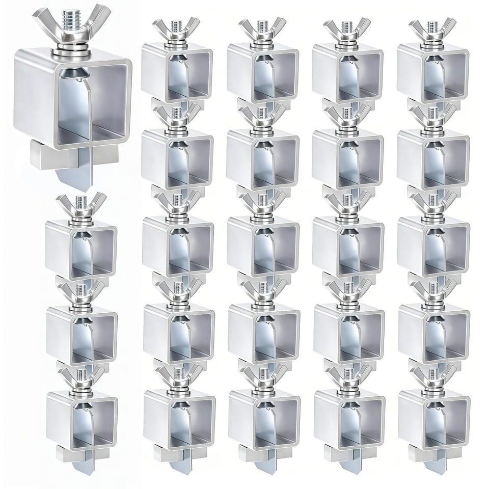 Pumtus 24-pack butt welding clamps ready for edge-to-edge welds.