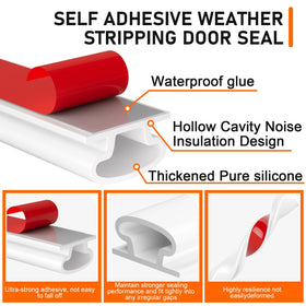 Pundin D-shape weather strip profile forms a snug seal around a frame