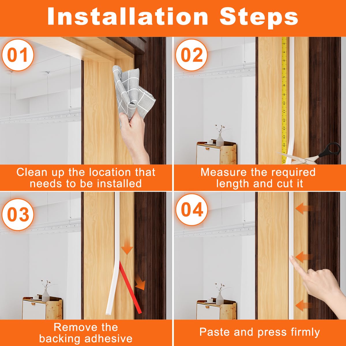 Pundin weather strip used on doors, windows, and appliances
