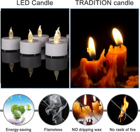 PUNPUBA LED tea lights enhance holiday decor and celebrations.