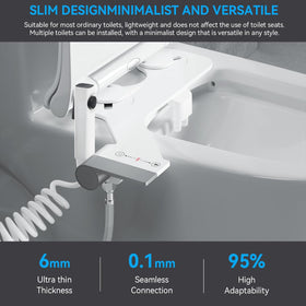 Puobao adjustable water-pressure control for customizing gentle rinsing to strong cleaning.