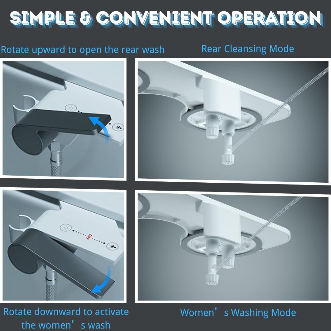 Puobao non-electric cold-water bidet powered by water pressure for eco-friendly cleansing.