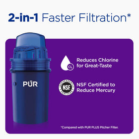 PUR 30-Cup dispenser carry handle simplifies refills and transport