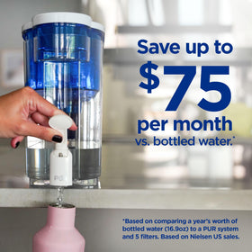 PUR 30-Cup dispenser dishwasher-safe design for quick cleaning