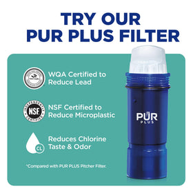 NSF-certified PUR filtration reduces taste-impacting substances