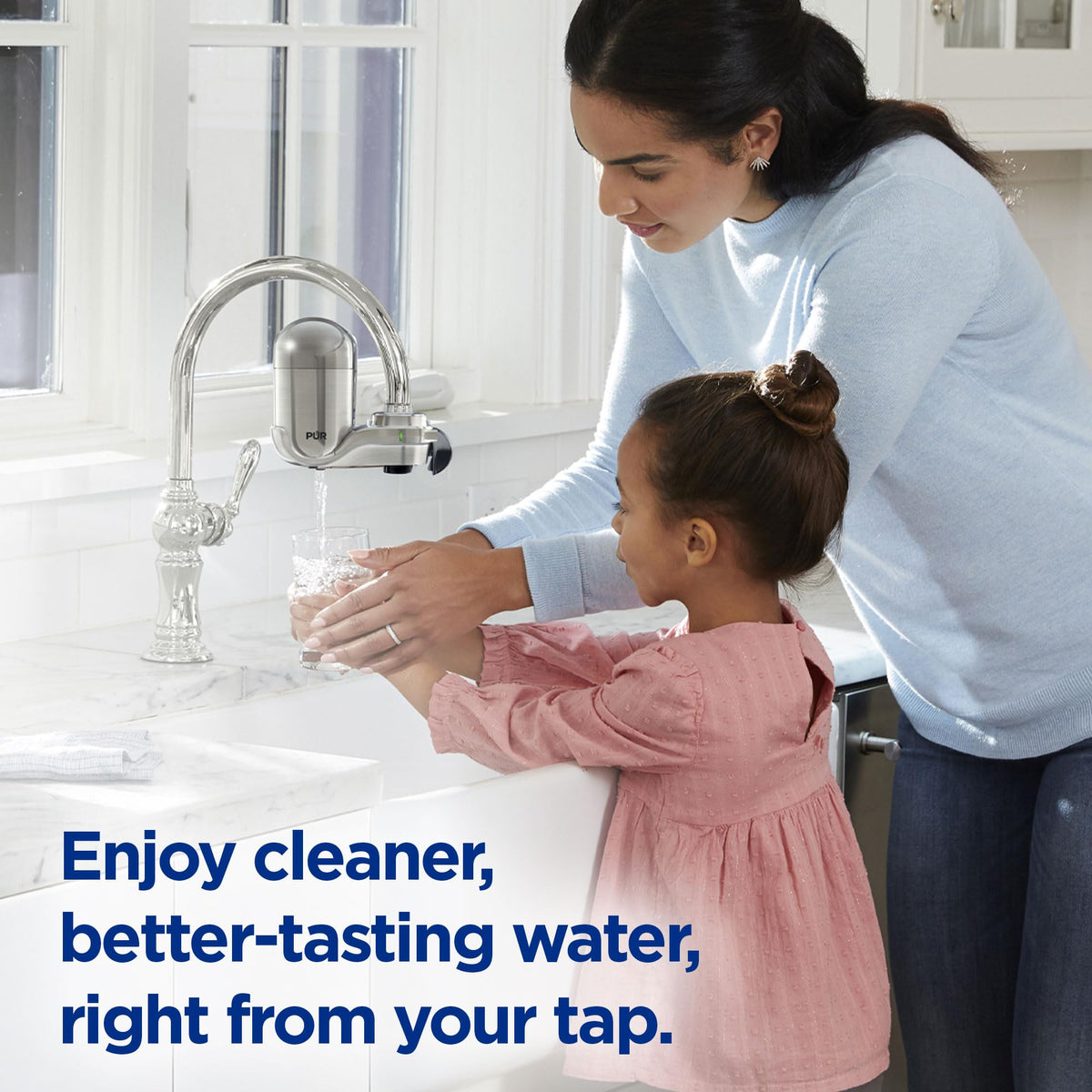 Not designed for pull-out or handheld faucet models.