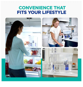 PUR Plus dishwasher-safe design simplifies cleaning
