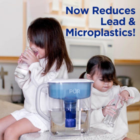 PUR Plus lead-reduction certification ensures safer tap water with each use.