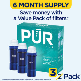 Close up of PUR Plus LockFit system ensuring quick, secure filter installation