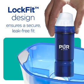 Blue PUR Plus packaging emphasizing value and convenience