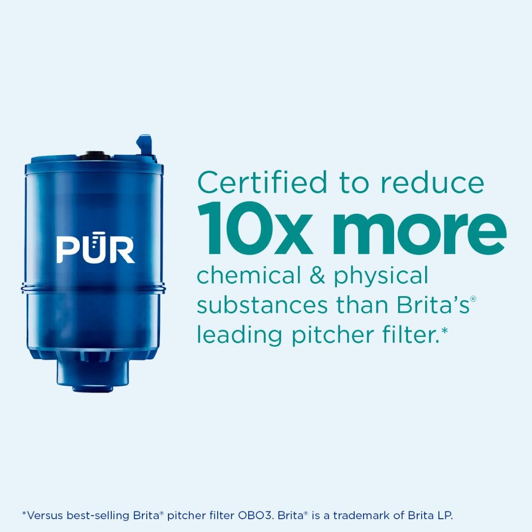 PUR Plus mineral-water improves taste with a mineral core.