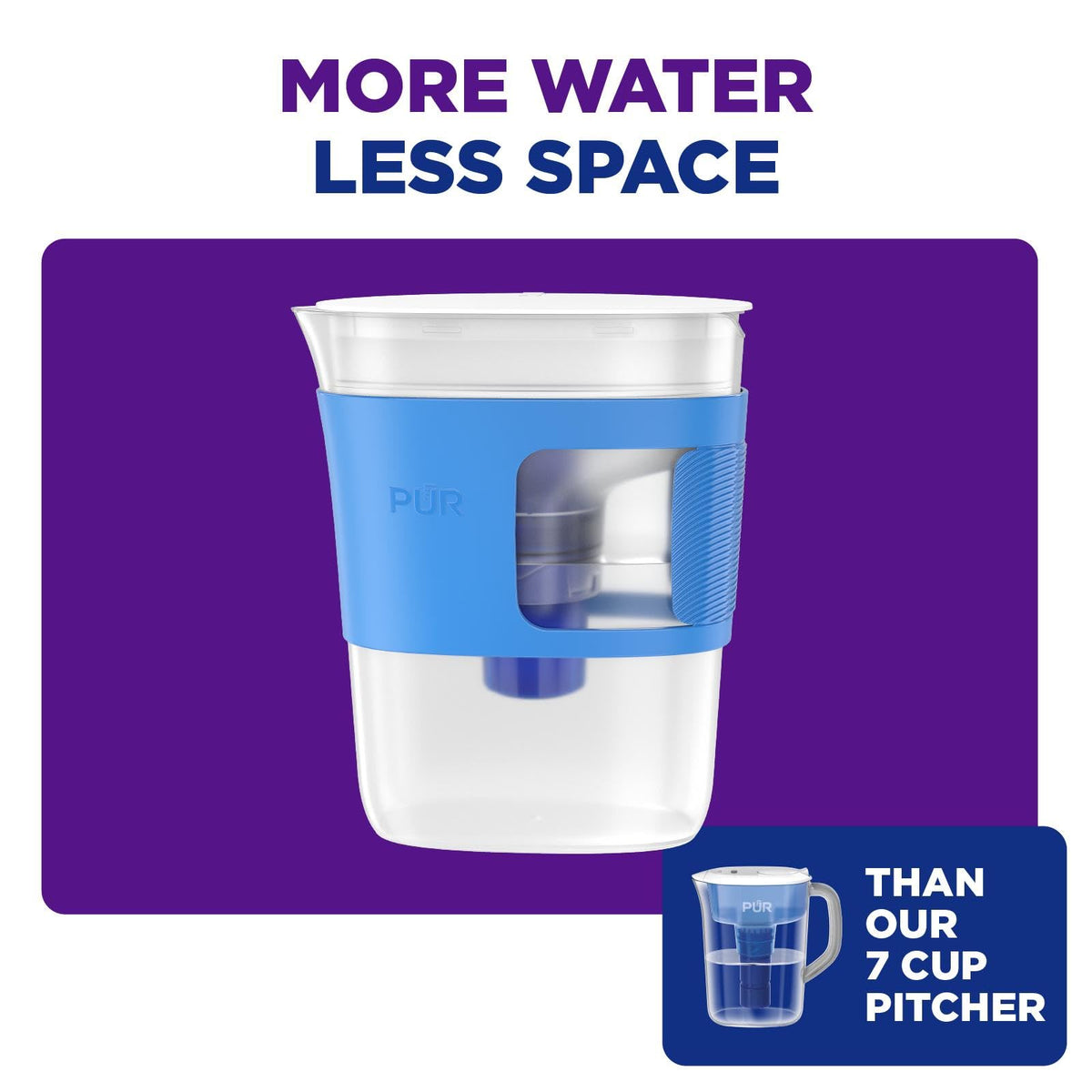 PUR Slim Water Pitcher dishwasher-safe parts simplify cleanup.