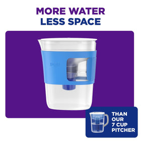 PUR Slim Water Pitcher dishwasher-safe parts simplify cleanup.