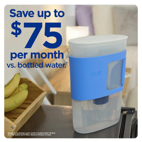 PUR Slim Water Pitcher three-color options match your style.