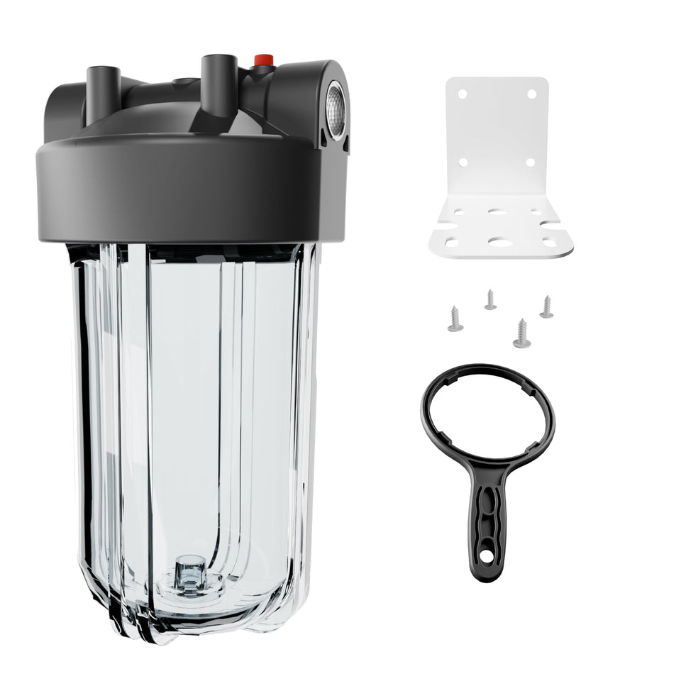 Purcooflow 10x4.5 housing front view shows durable home filtration