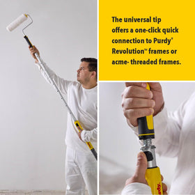 Purdy Pole+ extension universal tip compatible with Purdy Quick Connect and acme frames