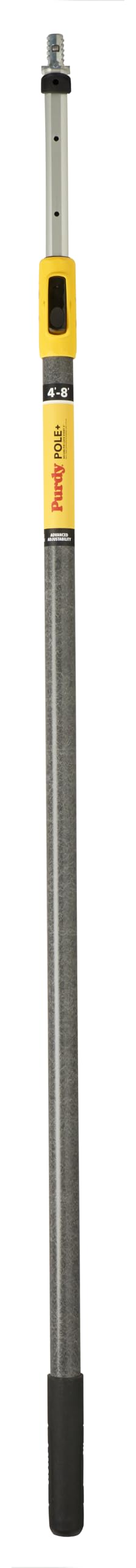Purdy Pole+ universal tip enabling quick connection to frames for easy setup.
