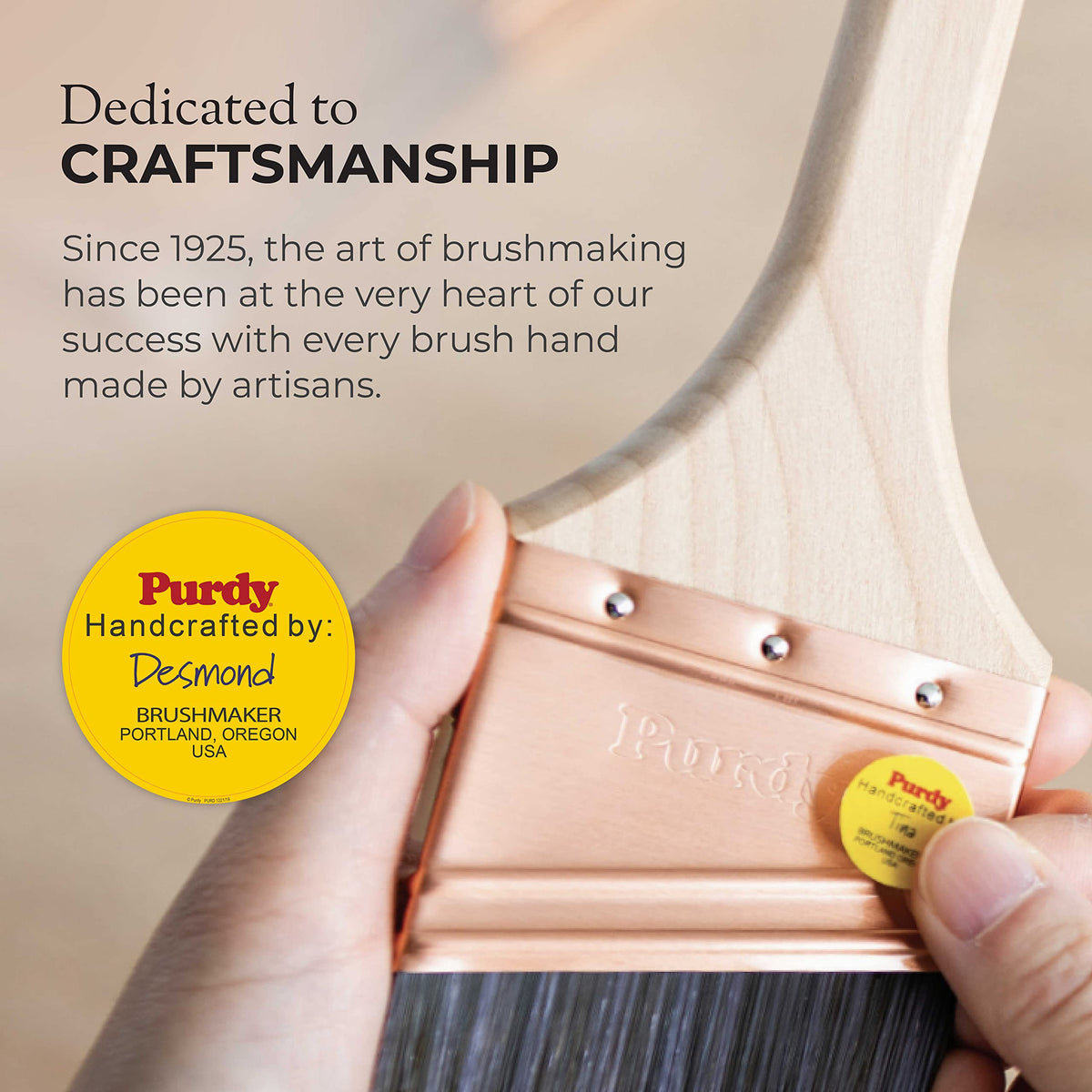 Purdy Pro-Extra suitable for drywall, brick, siding, and concrete.