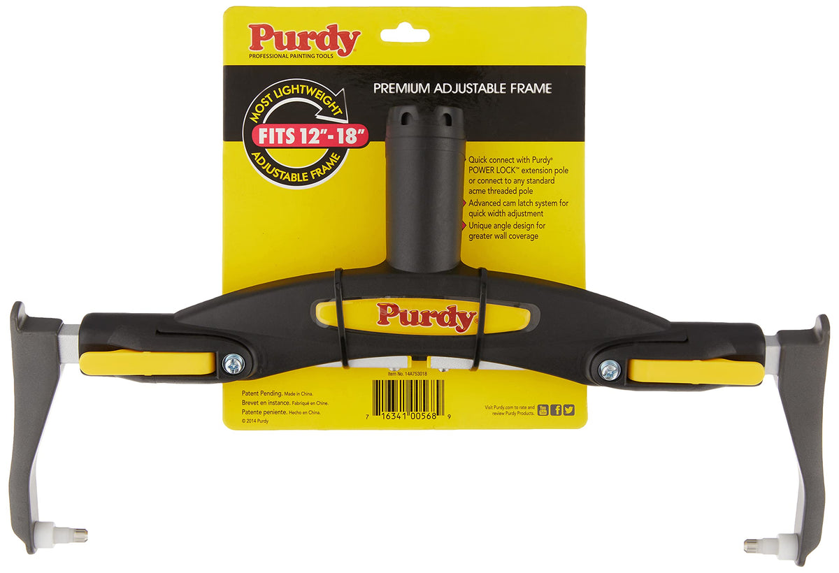 Purdy Revolution adjustable frame fits 12-18 inch rollers for flexibility