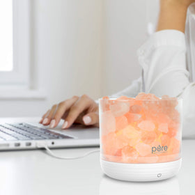 Pure Enrichment PureGlow includes two halogen bulbs for easy setup.