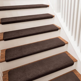 PURE ERA carpet stair treads: ultra plush for indoor stairs.