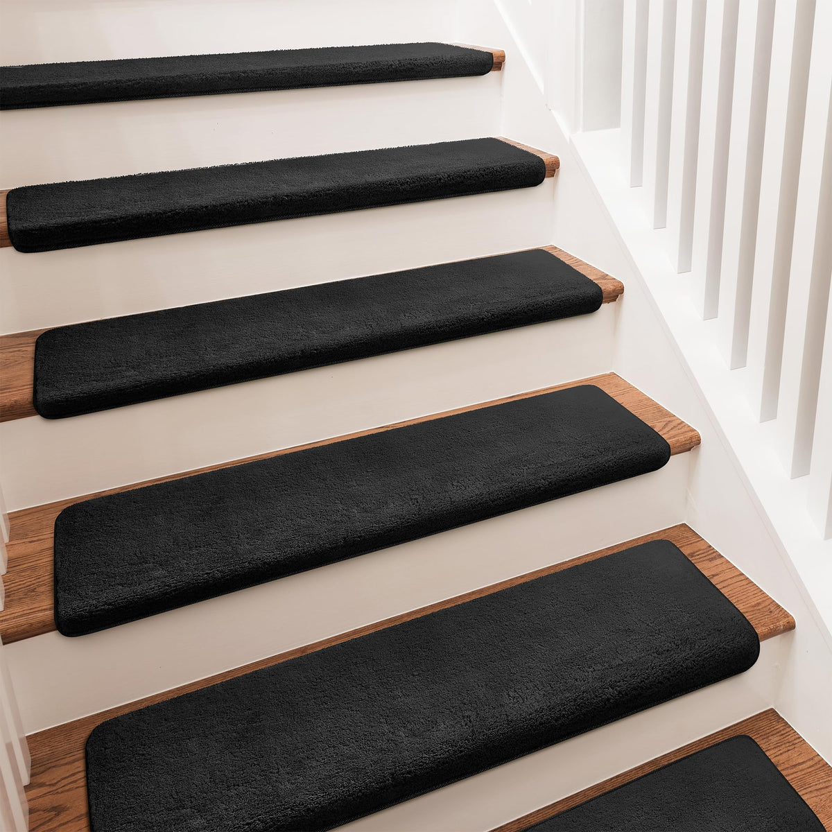 Pure Era carpet stair treads ultra plush on stairs for secure footing