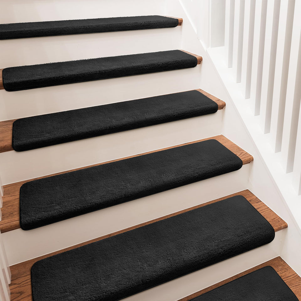 Pure Era carpet stair treads ultra plush on stairs for secure footing