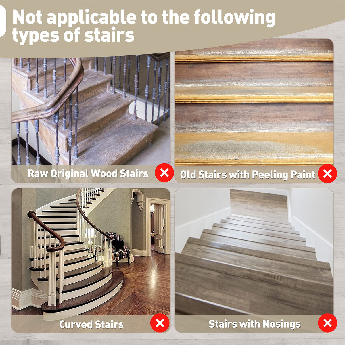 PURE ERA 14-piece set fits most indoor stairs for versatile coverage.