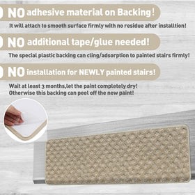 Cream gray mini-diamond trellis pattern on PURE ERA treads