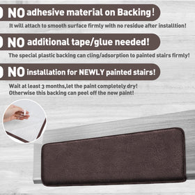 PURE ERA treads with gel backing cling without adhesives.