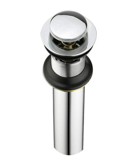 Overflow-compatible design prevents spills in busy bathrooms