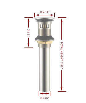 Purelux pop-up drain assembly in chrome for smooth water control