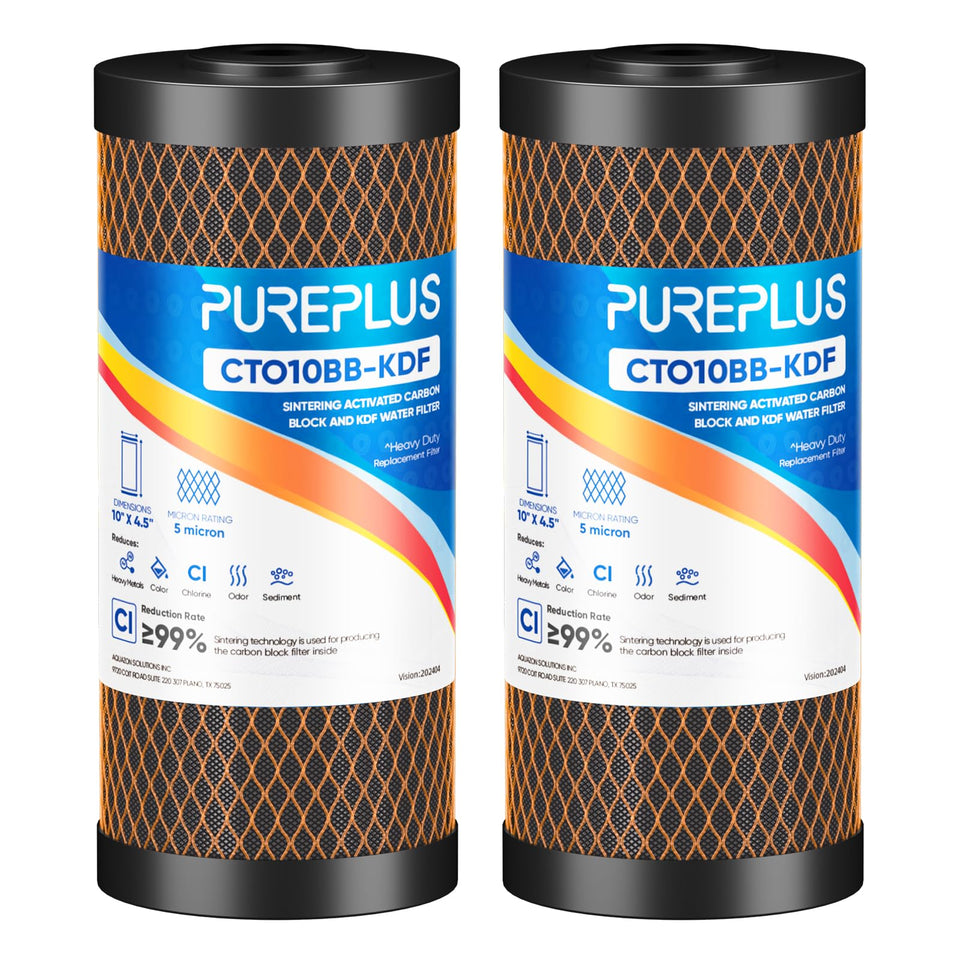 PUREPLUS 5-micron filter in 10x4.5-inch size for whole-house filtration