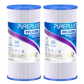 PUREPLUS 5 micron filter reduces sediment for clearer well water
