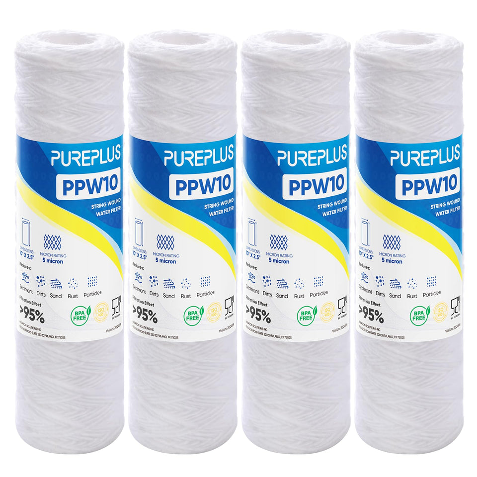 PurePLUS 5 micron sediment filter for 10x2.5 inch housing offering clearer water