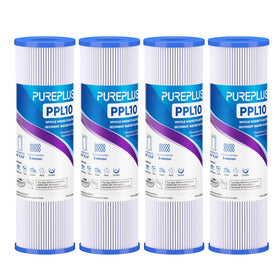 PUREPLUS 5-micron sediment filter for 10x2.5 inch housing improves water clarity