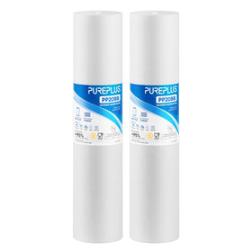PurePLUS 5-micron sediment filter cartridge for whole-house filtration.