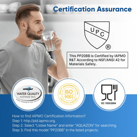 PurePLUS easy-install design fits standard housings.