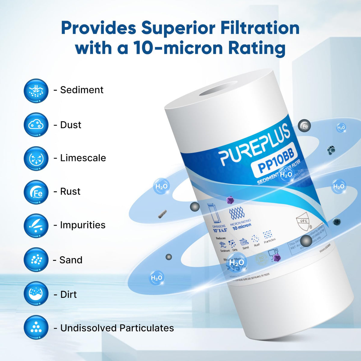 PUREPLUS multi-layer density design captures more particles without frequent replacements