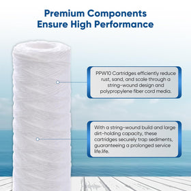 PUREPLUS replacement filter assembly demonstrating straightforward upgrade for RO systems.