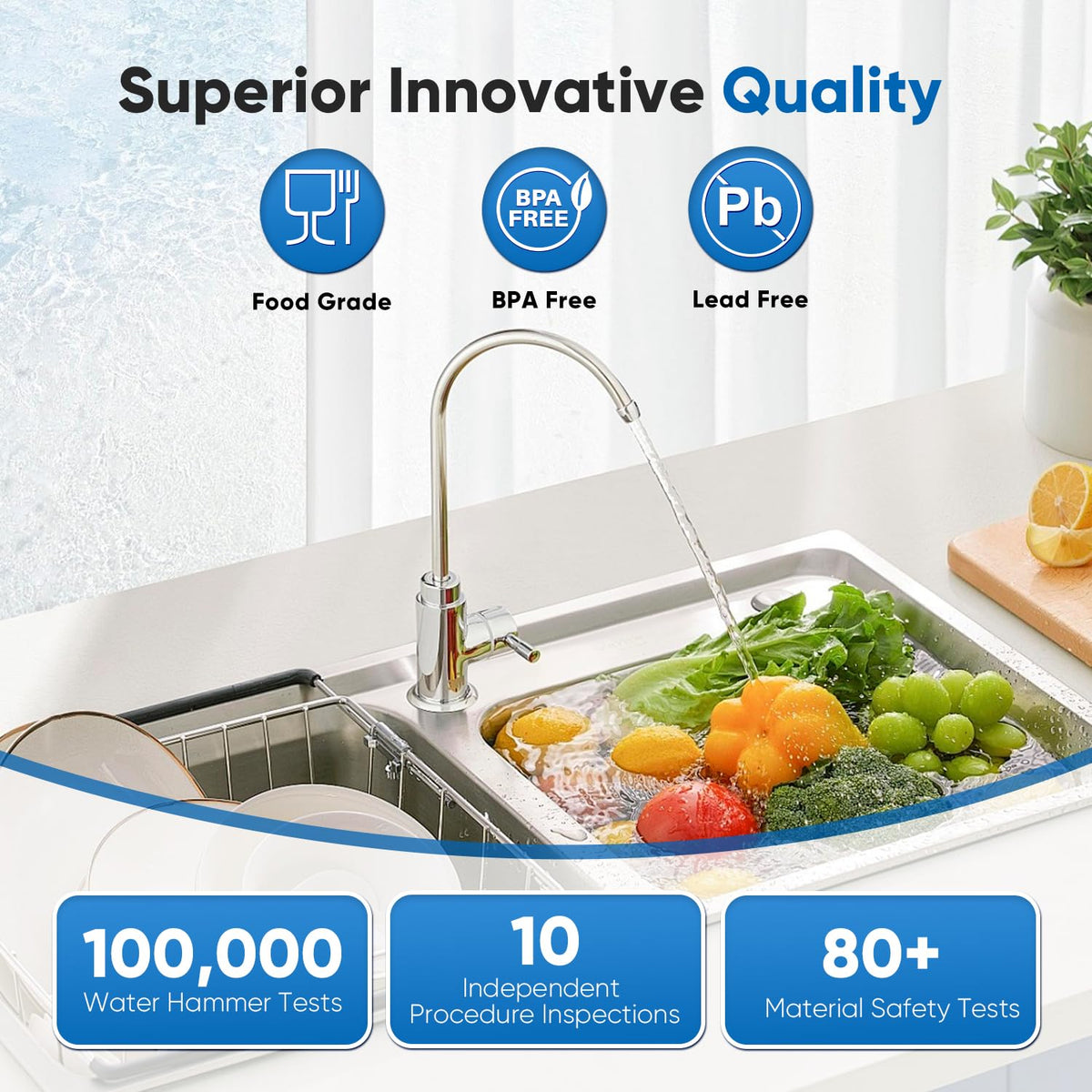 PurePlus retains minerals while filtering impurities, preserving natural water feel.