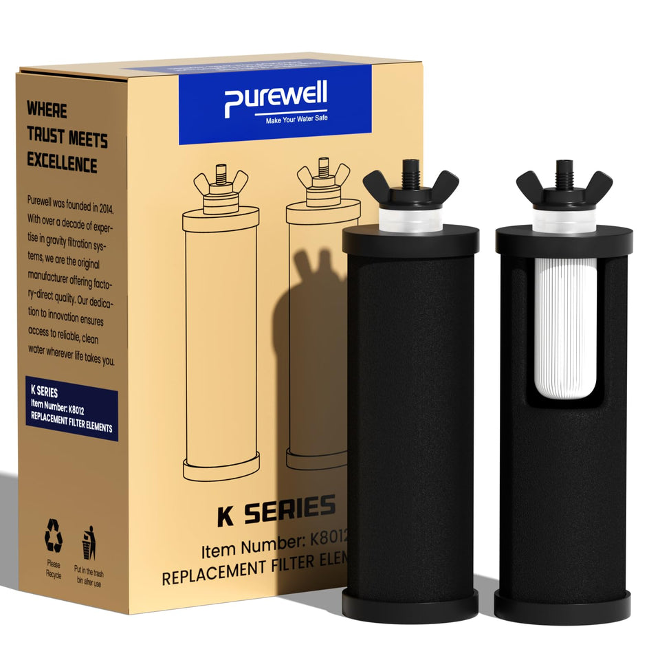 Purewell PF-3 black 3 stage filter assembly for clean water