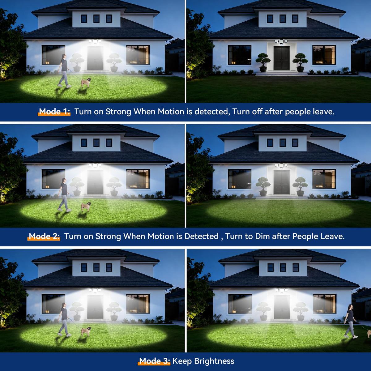 PURICH 6500K daylight output delivers bright, clear visibility outdoors.