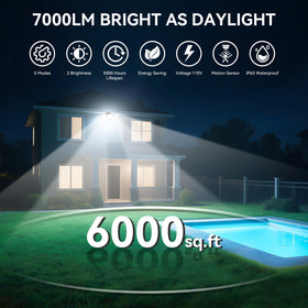 PURICH LED Security Lights dusk to dawn mode providing automatic low-level illumination