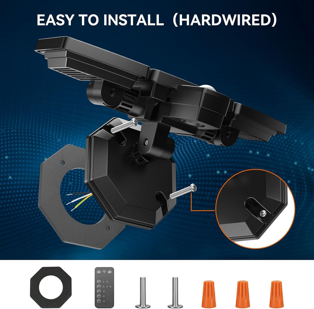 PURICH LED Security Lights ideal for garage, porch, yard lighting and safety