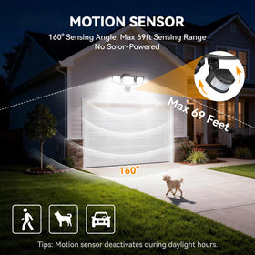 PURICH motion sensor activation highlights activity up to 49 feet.